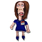 Pesky Patriot Nancy Pelosi Dog Toy | Crazy Nancy Chew Toy for Dogs with Squeaker, Republican Gag Gift, Triple Stitched Durable Polyester, 12” Small