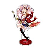 Genshin Impact Figure Yoimiya Cardboard Cutouts, Game Acrylic Peripheral Stand Ornaments Collections for Gaming Fans（7.8 inches）