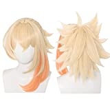 LABEAUTÉ Yoimiya Cosplay From Genshin Impact Women Genshin Impact Game Short Bob Two Braids Costume Wig