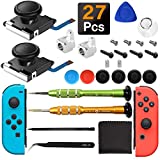 2-Pack 3D Replacement Joystick Analog Thumb Stick for Switch Joy-Con Controller & Switch Lite,2 Packs Metal Latch, Include Y1.5 Screwdrivers, Joycon Joystick Replacement to Fix Drift Stick