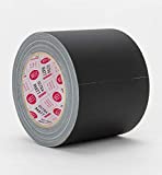 ultraMATT Gaffer Tape 4” x 30ya – Matte Finish Professional Grade Perfect Natural Rubber Adhesive Back, 100mm Wide Black Gaffers Tape – Non-Reflective, 60 Yard (Black, 4 in X 30 ya)