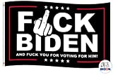 NVOSTORY FK Biden Flag, Anti Biden Flag and FK You for Voting for Him, 3x5 Feet with 2 Grommets