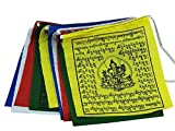 Handmade Mini Green Tara Prayer Flags from Nepal