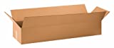 Aviditi 34106 Long Corrugated Cardboard Box 34" L x 10" W x 6" H, Kraft, for Shipping, Packing and Moving (Pack of 10)