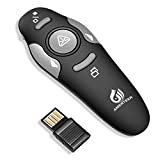 AMERTEER Wireless Presenter, PPT Controller Presentation Remote Control Laser Pointer USB Mouse Clicker Flip Pen