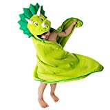 Little Tinkers World Premium Hooded Towel for Kids | Dinosaur Design | Ultra Soft and Extra Large | 100% Cotton Bath Towel with Hood for Girls & Boys