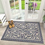 DEXI Door Mat Indoor Rugs for Entryway Floor Mats Inside Doormat Front Entrance Rug Entry Non Slip Washable,19.5"x31.5",Gray