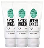 After Inked Tattoo Moisturizer & Aftercare Lotion Tube 3 Fluid Ounce (3-Pack)