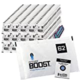 Integra Boost 67g 62% Percent 100 Pack for Humidity Control- Premium Humidifier Packets Preserve Herb Smell. Moisture Curing Gel Packs for Cigar, Humidor and Cannador. Free Legalize Tomatoes Sticker