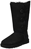 UGG Women's Bailey Button Triplet II Winter Boot, Black, 10 B US