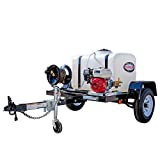 SIMPSON Cleaning 95000 Trailer Cold Water Mobile Washing System Powered by Honda, 3200 PSI at 2.8 GPM