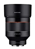 Samyang SYIO85AF-E 85mm F1.4 Auto Focus Weather Sealed Lens for Sony E-Mount