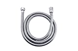 Klabb stainless steel Shower Hose, 96 Inches Chrome Handheld Shower Head Hose With Brass insert and nut.