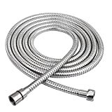 HOMEIDEAS 118-Inch(3m) Shower Hose 304 Stainless Steel Extra Long Shower Hose Replacement Handheld Shower Head Hose Extension