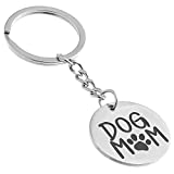 Dog Mom Keychain Funny Mom Gift Keychain for Women Cool Dog Tag Pendent mother car keychain from Daughter Son Husband for Birthday, Mother’s Day, Christmas, Thanksgiving, Valentine's