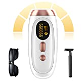 IPLBAI Permanent IPL Hair Removal for Women Men - at-Home Painless Hair Remover Machine on Armpits Legs Arms Facial Bikini line, 999,999 Unlimited Flashes