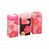 CHBC 3 Pcs/set Lovely Cherry Blossoms Rubber Erasers Sakura Petal Sketch Painting Pencil Correction Tool School Office Stationery Supply
