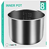 Original 8Qt Power Cooker XL Replacement Inner Pot Stainless Steel Compatible with 8 Quart Power Pressure Cooker Model PPC772 (or #PPC772), PPC780 (or #PPC780), and WAL3 Stainless Steel Inner Pot Parts