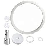 Pressure Cookers Universal Replacement Silicone Sealing Gaskets Float Valve Sealer Set for 5 or 6 Quart Pressure Cooker Models, Such as XL, YBD60-100, PPC780, PPC770 and PPC790