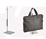 B&NN Adjustable Metal Handbag Rack Tabletop Handbag Purse Display Stand Single Hook Bag Stand Holder (Silver)