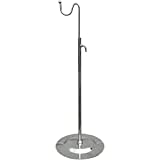 Single Hook Adjustable Chrome Countertop Handbag Display Stand Hanger for Purses, Hanging Forms, Accessories