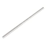 uxcell 8mm X 200mm Steel Round Rod Lathe Turning Tool Bar Silver Grey