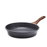 Sensarte Nonstick Frying Pan Skillet, Swiss Granite Coating Omelette Pan, Healthy Stone Cookware Nonstick Pan, PFOA Free (9.5 Inch )