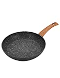 Isa 11 Inch Frying Pan Nonstick Skillet, Healthy Omelette Pan with Stone Coating, Induction Compatible, PFOA Free