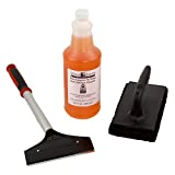 The FryOilSaver Co. 4 Piece Griddle Cleaning Kit | Grill Liquid, Scraper, & Scrubber | Grill Cleaner Flat Top Grill Accessories | Flat Top Grill Cleaning Kit