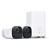 eufy Security, eufyCam 2 Pro Wireless Home Security Camera System, 365-Day Battery Life, HomeKit Compatibility, 2K Resolution, IP67 Weatherproof, Night Vision, 2-Cam Kit, No Monthly Fee