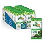 gimMe - Wasabi - 12 Count Sharing Size - Organic Roasted Seaweed Sheets - Keto, Vegan, Gluten Free - Great Source of Iodine & Omega 3s - Healthy On-The-Go Snack for Kids & Adults