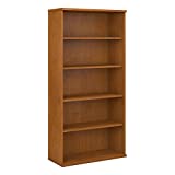 Bush Business Furniture Series C 36W 5 Shelf Bookcase, Natural Cherry