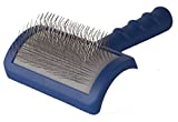 Quadow Tuffer Than Tangles Slicker Brush with Long, Soft Pins