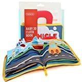 Felt Quiet Books - 9 kinds Vehicle Identify Skill Boys and Girls, Ultra Soft Baby book Touch and feel Cloth Book, 3D Books Fabric Activity for Babies /Toddlers, Learning to Sensory Book、Busy Book