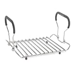 Durable Expandable Roasting Rack w/ Silicone Covered Handles by Real Simple by Real Simple