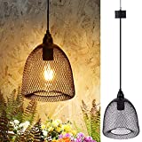 Solar Hanging Lantern, Outdoor Waterproof Solar Chandelier Pendant Lamp Lights Metal Hanging Lighting Decor for Bar Patio Yard Garden Porch Indoor Home (Solar Powered Auto On/Off )