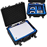 Premium Carrying Case for PS5-Travel Hard Case Fits PlayStation 5 Console Controllers Games Cables-PS5 Case with Customized Foam for Both Standard and Digital Versions