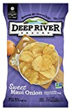 Deep River Snacks Sweet Maui Onion Kettle Cooked Potato Chips, 5 Ounce (Pack of 12)