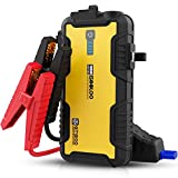 GOOLOO Car Jump Starter,1500A 12-Volt Lithium Battery Booster for Up to 8.0L Gas & 6.0L Diesel Engines,Portable Water-Resistant Car Battery Charger Jump Box with USB Quick Charge & Type-C Port,Yellow