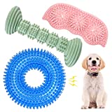 Dog Chew Toys for Puppy Teething, 3Pack 2-8 Months Puppies Teething Toys Soft & Durable Puppy Toys for Cleaning Teeth and Protects Oral Health Both Small Dogs & Medium Dog Suitable