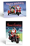 Motorcycle Christmas Cards - Assorted Motorcycle Cards - 18 Christmas Cards & Envelopes (Assorted)
