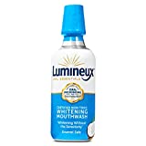 Lumineux Oral Essentials Teeth Whitening Mouthwash - Certified Non Toxic | Whiter Teeth in 7 Days or Less w/o Sensitivity | Fluoride Free | NO Alcohol, Artificial Colors, SLS Free, Dentist Formulated