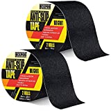New: Grip Tape 2-Pack – Heavy Duty Anti Slip Tape with 80 Grit Traction – 4 in x 50 ft of Waterproof, Oil & UV-Resistant, Grip Tape for Stairs, Treads, & Ramps – Non Slip Tape for Outdoor & Indoor