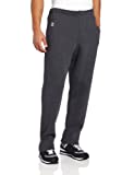 Russell Athletic Men's Dri-Power Open Bottom Sweatpants with Pockets, Black Heather, Medium