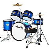 ﻿﻿﻿Mendini By Cecilio Kids Drum Set - Starter Drums Kit with Bass, Toms, Snare, Cymbal, Hi-Hat, Drumsticks & Seat - Musical Instruments Beginner Sets