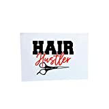 Hair Stylist Quote Hair Hustler Vinyl Decal | Sticker for Yeti Cup, Tumbler, Car, Truck, SUV, Laptop | Gifts for Salon Barber or Hair stylist | 30 Color Options, You Choose Size