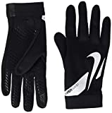 Nike Hyperwarm Academy Soccer Gloves, Black/Black/White, L