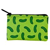 Vegetable Pickle Pickles Repeat Pattern Coin Purse Lime Standard One Size