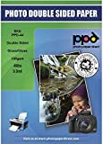 PPD 50 Sheets Inkjet Glossy Double Sided Photo Paper 8.5x11" 49lbs. 180gsm 9.9mil - Instant Dry and Water-Resistant (PPD044-50)