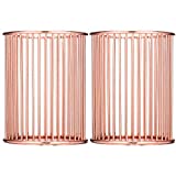 BS-MALL Makeup Brushes Organizer Metal Wire Makeup Brush Pencil Cup Holders Rose,Pack of 2